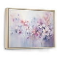thumbnail image 2 of Designart "Purple Dreamy Flowers I" Abstract Botanicals Floater Framed Wall Decor, 2 of 7