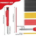thumbnail image 3 of Solid Carpenter Pencil Set Woodworking Tools Mechanical Built-in Sharpener For Scriber Wood Floor Metal Marking Drawing Tool F-Set, 3 of 6