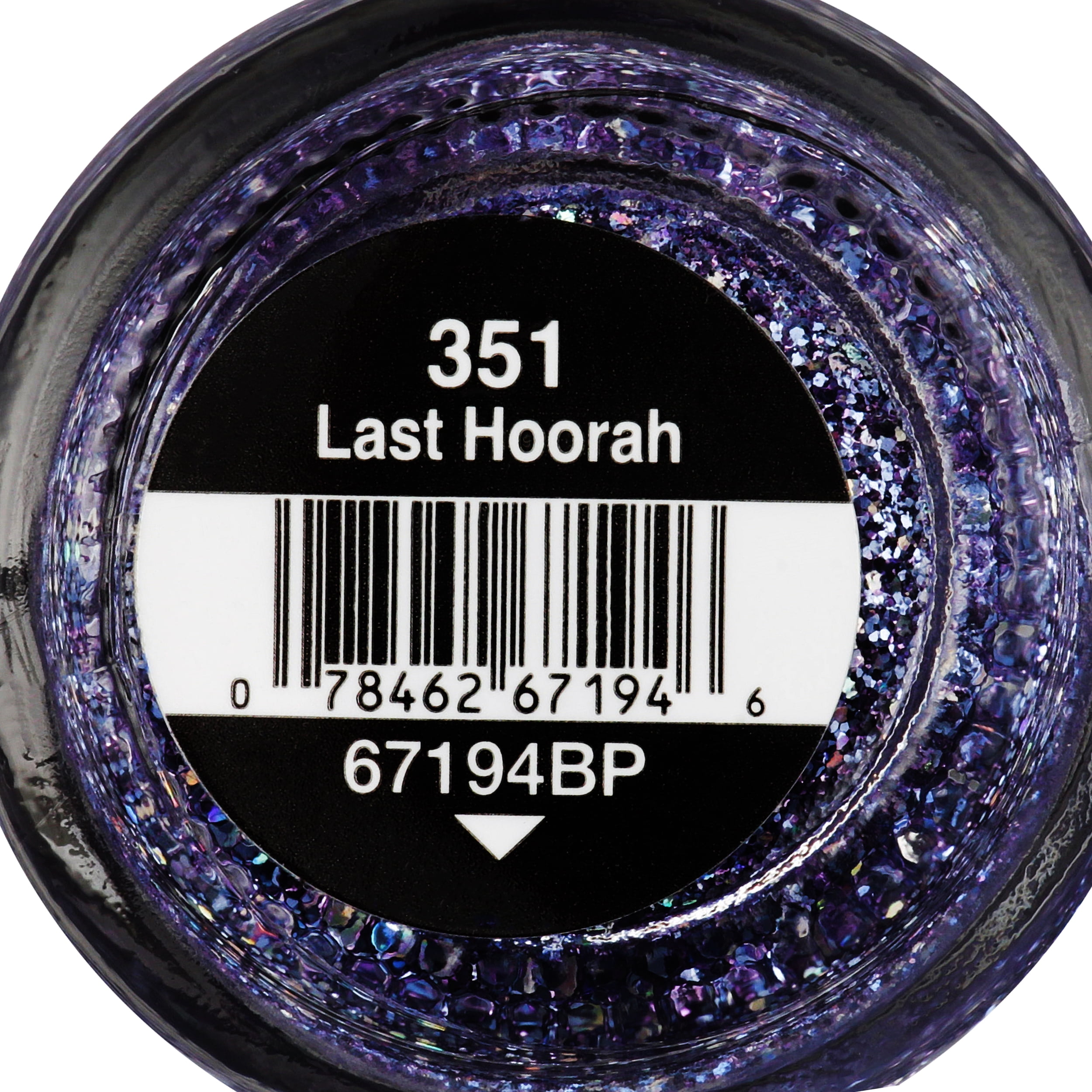 Salon Perfect Nail Polish, Purple Glitter, Last Hoorah 351, 0.5 fl oz