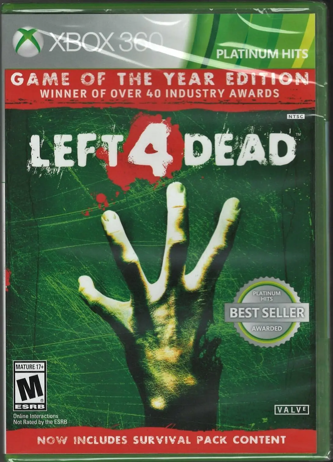 Left 4 Dead 2 Platinum Hits Xbox 360 - Brand New, Factory