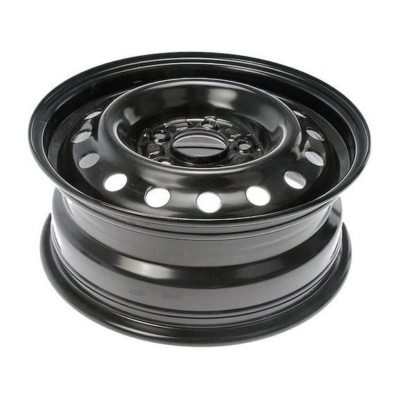 Steel Wheel - Black - 15 Inch - Compatible with 2014 - 2016 Kia Forte 2015