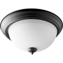 3 Light Flush Mount in Bailey Street Home Home Collection Style 15.5 inches Wide By 6.75 inches High-Noir Finish Bailey Street Home 183-Bel-3399871