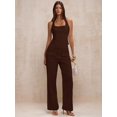 thumbnail image 4 of Top Halter Café Integral Ajustado Sin Espalda Con Correas Cruzadas, 4 of 30