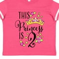 thumbnail image 4 of Inktastic This Princess is Two Second Birthday Girls Toddler T-Shirt, 4 of 5