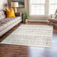 thumbnail image 6 of World Rug Gallery Geometric Distressed Bohemian Area Rug - Gray 6'6"x6'6", 6 of 8