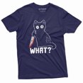 thumbnail image 4 of Funny Halloween Shirt What Killer Cat with Bloody Knife Humor Shirt sarcastic Tee (Medium Military Green), 4 of 6