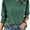 Dark Green, variant on MORTTIC Women's Stylish 3/4 Sleeve Crewneck Top Smocked Cuffs and Basic Blouse for Business and Casual Wear