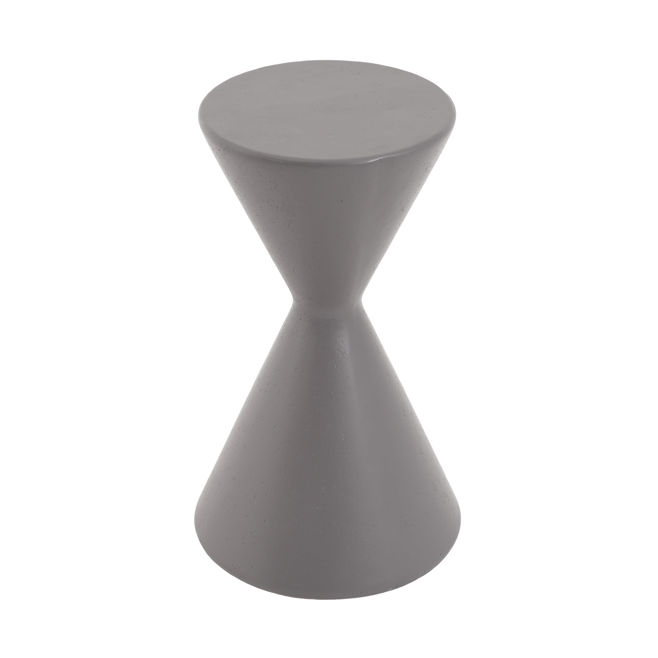 Christopher Knight Home 22.3"H Modern Round Garden Pedestal, Indoor Outdoor MGO Plant Stand, Gray