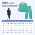 thumbnail image 4 of Fotbe Turquoise Glitter Pijama de Hombre con Estampado de Manga Larga, Conjunto de 2 Piezas, Ropa de Dormir Suave y Cómoda con Bolsillos-XX-Large, 4 of 7