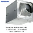 thumbnail image 4 of Panasonic FV-30NFL1 WhisperLine Remote Mount In-Line Spot Ventilation Fan, Quiet Air Flow, 4 of 7