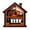 B, variant on AZXY Halloween Decorations, Ghost Bat Pumpkin Double Layer Haunted House Wooden Cutout, Detailed Haunted House Decor & Tabletop Decor, Dual Use Wall Shelf Accents, for Mantel Styling, Entryway Layout
