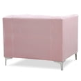 thumbnail image 6 of Glory Furniture Pompano Velvet Upholstered Chair in Pink, 6 of 9