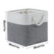 thumbnail image 3 of Fiudx Algodón, Caja de Almacenamiento de Tela Plegable, Organizador de Juguetes de Cáñamo, Solución para Ahorrar Espacio En El Hogar, Organizador de Ropa y Juguetes, Ideal para La Salsa de Estar Fami, 3 of 7