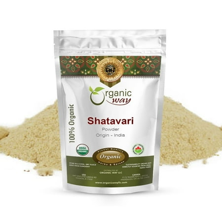 Organic Way Shatavari Powder (Asparagus Racemosus) Herbal Tea- Organic & Kosher Certified | Raw, Vegan, Non GMO & Gluten Free | USDA Certified | Origin - India (1/4 lbs / 4 oz)