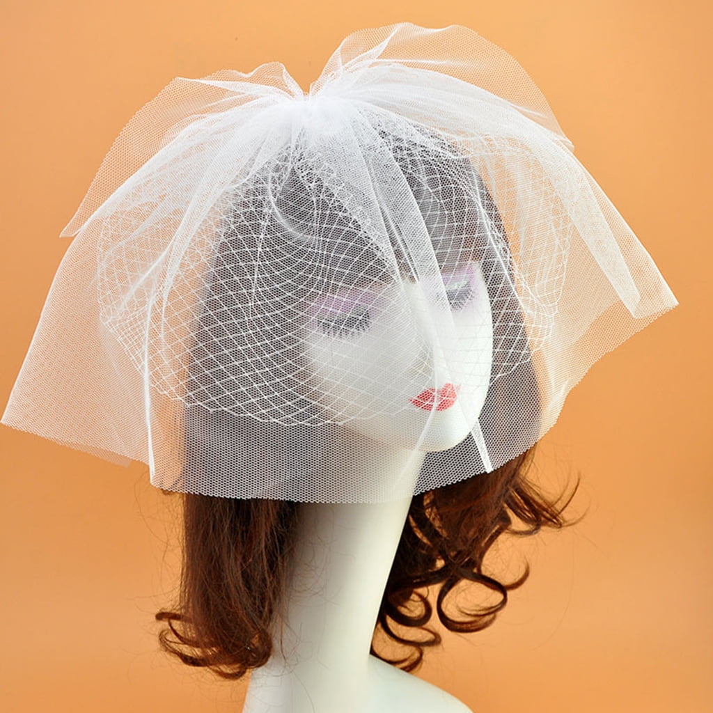 Womens Bridal Wedding Fascinator Veil 