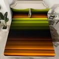 thumbnail image 2 of jejeloiu Modern Geometric Stripe Full Size Sheets,Abstract Art Bed Sheets,Neon Yellow Orange Sheet Sets For Girls Boys,Super Cozy Room Decor,4 Pieces, 2 of 7