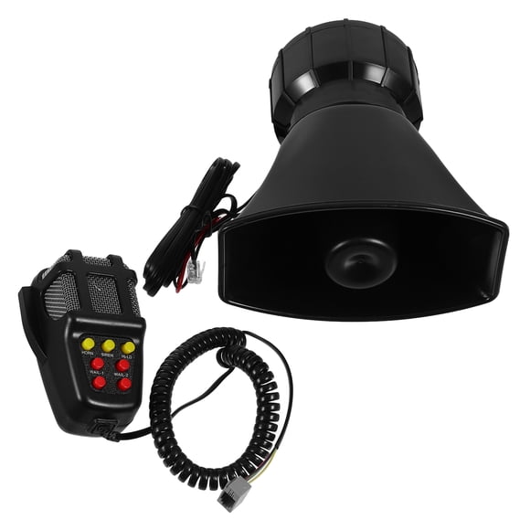 OULII Loud 12V Air Horn Single Trumpet with Multiple Sounds for Cars and Trucks Black
