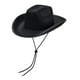 thumbnail image 2 of Sombrero de Vaquero Negro con Correa para la Barbilla Yuyangstore, 2 of 8