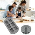 thumbnail image 5 of Six-Hole Jelly Douding DIY Cake Chocolate Silicone Baking Mold, 5 of 6