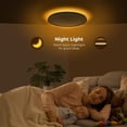 thumbnail image 2 of Matane 15.4'' LED Flush Mount Ceiling Light Fixture with Night Light, 36W 3600LM 3000K/4000K/5000K,  Ceiling Lamp Surface Mount Round Lighting Fixture for Bedroom, Dining Room, Kitchen,White, 2 of 5