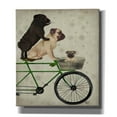 thumbnail image 1 of Epic Graffiti 'Pugs on Bicycle,' by Fab Funky, Canvas Wall Art, 26"x30", 1 of 3