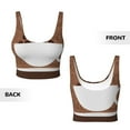 thumbnail image 4 of Yiaed Coffee Cafe Cup Print Ladies Waistcoat Women Sports Vest Vest Sports Women Sports Top Yoga Vest for women-Large, 4 of 8