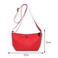 thumbnail image 3 of Lady Crossbody Bags Fashion Shoulder Bag Simple Ligero para vacaciones de fin de semana (Rojo), 3 of 7