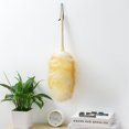 thumbnail image 3 of Plumero de lana con mango de bambú sólido, plumero de plumas naturales con correa para colgar de cuero para limpiar ventiladores de techo, persianas de ventana, computadora, 3 of 5
