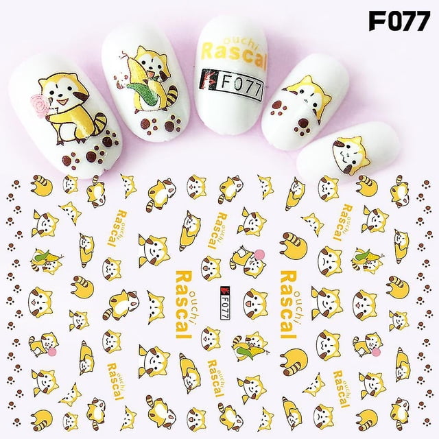 Swan Ultra-thin Back Glue Cartoon Fire Decoration Flamingo Nail Stickers