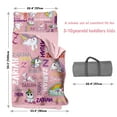 thumbnail image 6 of AOLOA Toddler Nap Mat, Personalized Name Horse Pattern Nap Mats for Daycare Preschool Kindergarten Sleeping Bag for Kids Girls Nap Mat with Pillow and Blanket Pink, 6 of 9