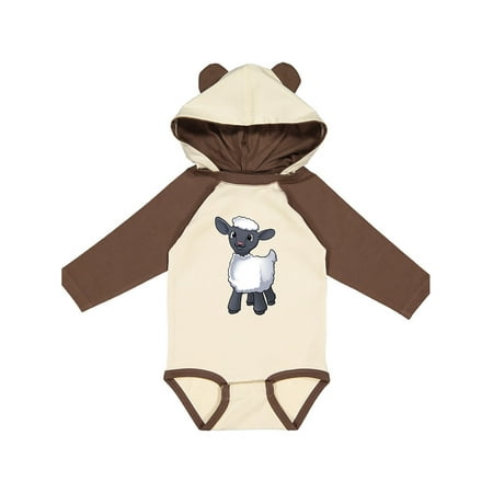 

Inktastic Cute little lamb Gift Baby Boy or Baby Girl Long Sleeve Bodysuit
