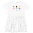 thumbnail image 3 of Inktastic Little Ballerina Trio Girls Toddler Dress, 3 of 5