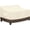 Beige/Brown, variant on Outdoor Couch Cover  Patio Sofa Furniture Covers, 2-Seater Outdoor Loveseat Cover with Air Vent and Handles, 60W x 35D x 35H , Gray