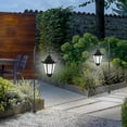 thumbnail image 6 of Clearance! Solar Hanging Lights Outdoor, Solar Powered Garden Decorative Lanterns with Shepherd Hooks, Waterproof Landscape Lighting for Lawn Patio Yard Pathway Driveway 10x29inch B, 6 of 9