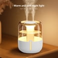 thumbnail image 4 of TIMIFIS Abs Alarm Large Capacity Double Spray Usb Household Mute Large Direction Humidifier Desk Night Light Humidifier Apartment Essentials, 4 of 7