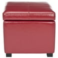 thumbnail image 2 of SAFAVIEH Madison Square Ottoman Red, 2 of 4