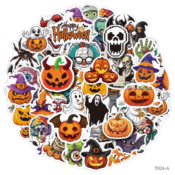 100-piece Halloween sticker pack, suitable for children, adults, Halloween holiday party favors, and craft gifts.