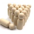 thumbnail image 3 of Wooden Peg Dolls Unfinished People, 10Pcs Wooden Decorative DIY Doll People Shapes Nature Wooden for Kids Painting, 3 of 5