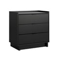 thumbnail image 5 of Prepac Simply Modern Nightstand Bedside Table, Black Nightstand for Bedroom, End Table with 3 Drawers 26.5" W x 26.75" H x 16" D, BDNR-1803-1, 5 of 10