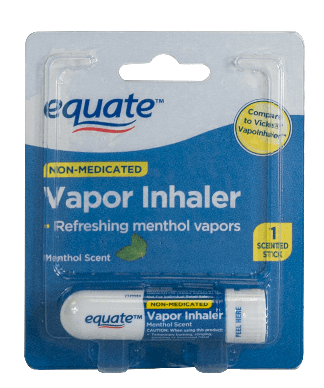 Equate NonMedicated Vapor Inhaler with Menthol Vapors for Congestion
