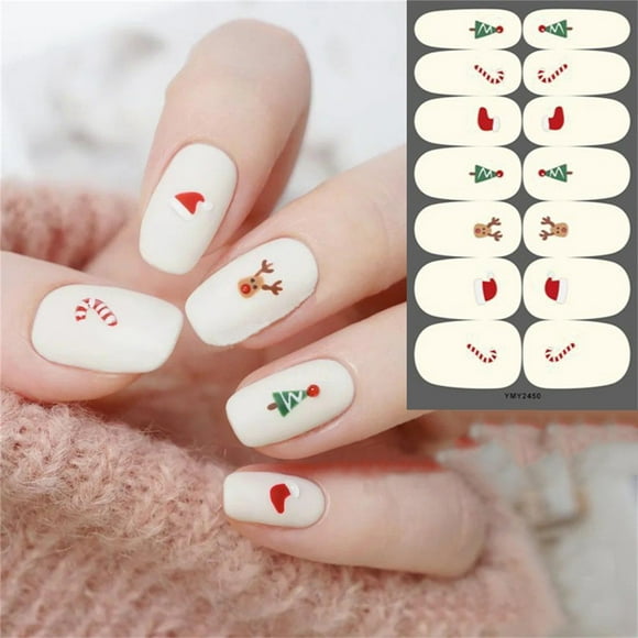 Pegatinas navideñas para uñas, calcomanías autoadhesivas de copos de nieve para uñas, regalos para mujeres, decoración DIY Wmkox8yii  hjk4228