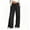 Black, variant on Drawstring Jeans Women, Audhol Women's High Waisted Straight Jeans Trendy Drawstring Tie Elastic Waist Stretchy Denim Pants Pull on Wide Leg Jeans for Women Black M