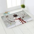 thumbnail image 2 of yuksok Carpet Anti Skid Festive Santa Claus Elk Rectangular Reusable for Bedroom Living I, 2 of 7