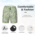 thumbnail image 3 of KLL Happy Frogs for Mens Swim Trunks Quick Dry Swim Shorts with Built-in Compression Liner Funny Swimwear Bathing Suits-XX-Large, 3 of 6
