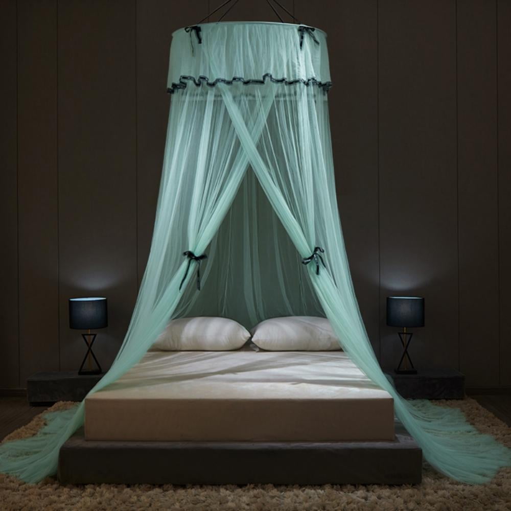 BOLLSLEY Girls Bed Canopy, Princess Crib Netting Room Decor, Ceiling Tent to Cover Toddler Crib | Single, Twin, Full, Queen Size Kids Bed Curtains