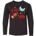 thumbnail image 3 of Inktastic I Love My Glamma to the Moon and Back Long Sleeve Youth T-Shirt, 3 of 5