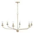 thumbnail image 4 of 6 Light Chandelier In Minimalist Style-24 Inches Tall And 39.75 Inches Wide-Matte Black Finish    -Traditional Installation Capital Lighting 449961Mb, 4 of 7