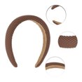 thumbnail image 2 of 1 Pc Fashion Simple Elegant Twill Headband for Women for Girls 6.50"x5.91" Deep Brown, 2 of 4