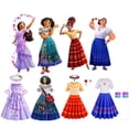 thumbnail image 2 of Disney Encanto niñas vestidos carnaval verano niños princesa Mirabel vestido fiesta de cumpleaños Madrigal disfraz niños graduación vestidos 2T 100CM Gao Jinjia LED, 2 of 2