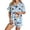 R214-Light Blue, variant on RMGVDSD Womens Pajama Sets Halloween Print Pajamas Shorts Set, 2 Piece Short Sleeve Button Down Loungewear Relaxed Fit Sleepwear Nightwear
